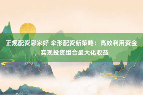 正规配资哪家好 伞形配资新策略：高效利用资金，实现投资组合最大化收益