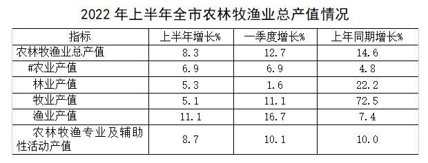 2022年上半年全市经济运行情况分析