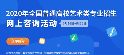 2020年全国高校艺术类招生网上咨询活动已开启